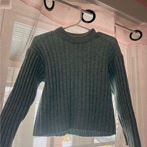 Zara Kids Ribbed Sweater - Gray